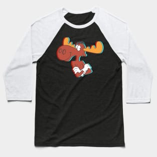 Bullwinkle 3D - Rocky & Bullwinkle Baseball T-Shirt